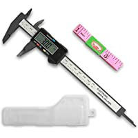 Raniaco Calibre Digital- Vernier Calibre Pantalla LCD Calibrador Electrónica- 150mm-6Inch para Medir Interior Exterior…